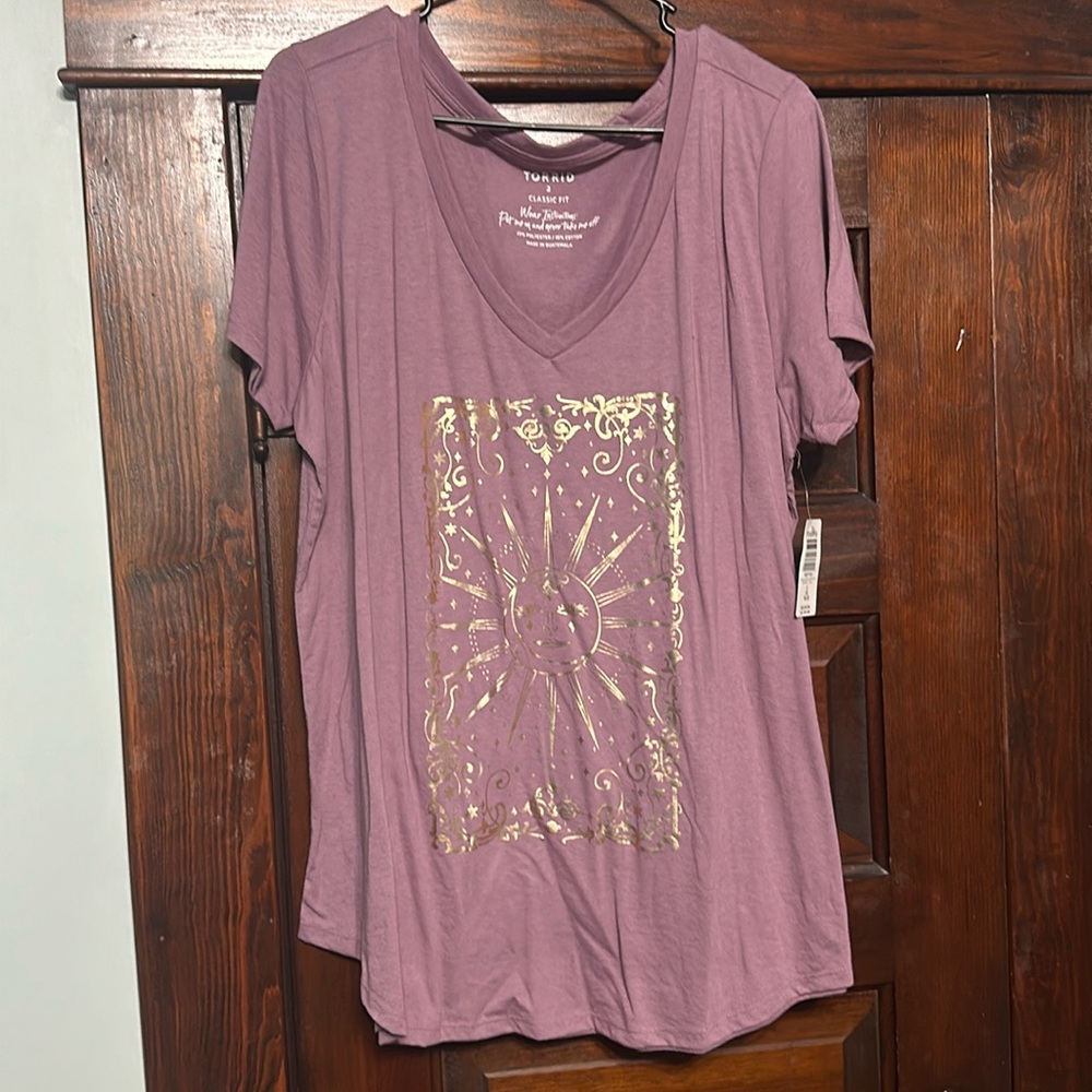 Torrid Tarot Sun Tee NWT